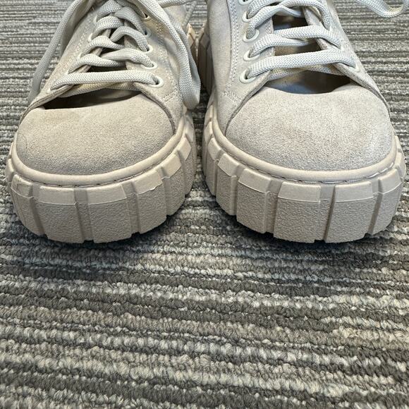 Bueno Talia Suede Chunky Lug Sole Platform Low-Top Sneaker Beige Boho Casual 6.5 - Picture 3 of 10